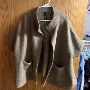 Anthropologie short sleeved cardigan wrap.